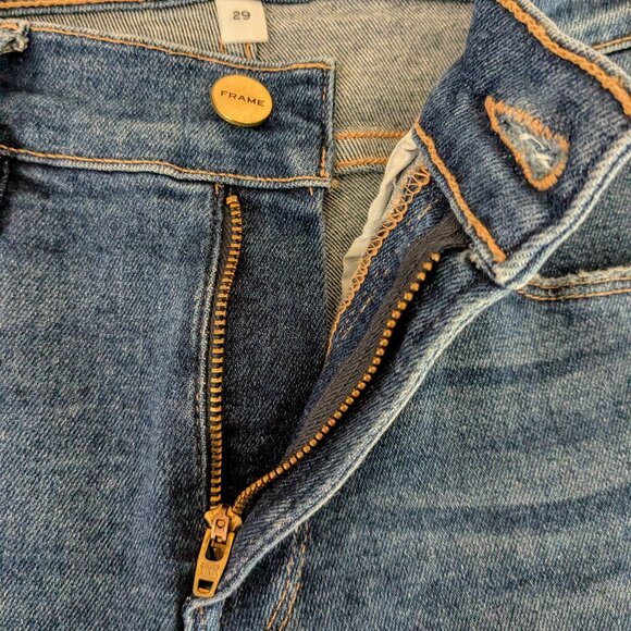 FRAME DENIM Women's Le Skinny de Jeanne Jeans  Size 29  Blue Denim - Picture 4 of 7